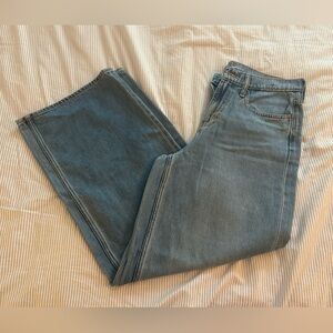 Old Navy Light High Rise Wide Leg Blue Denim Jeans